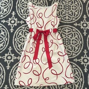 **DRESSBARN** Red and White Dress